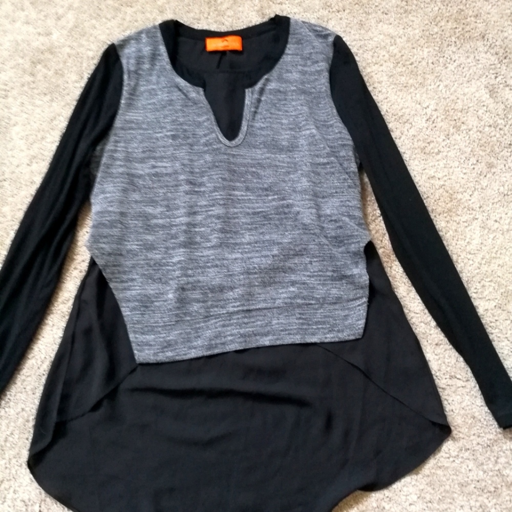 like new lady women blouse double layer